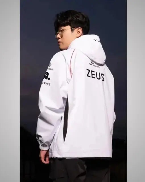 2024 T1 Worlds Uniform Jacket White Hooded