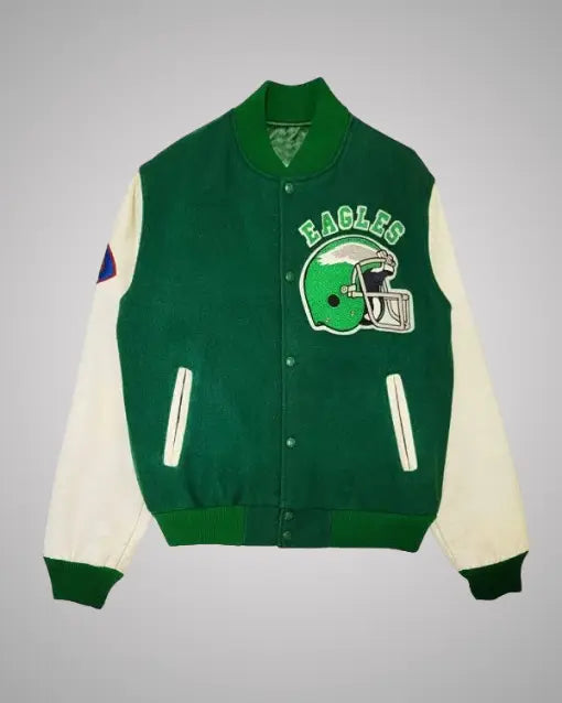 Handmade 80s Philadelphia Eagles Varsity Jacket