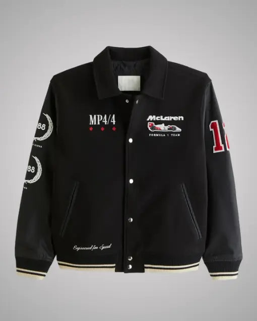 Abercrombie McLaren Varsity Bomber Jacket