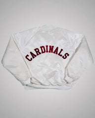 80s Arizona Cardinals White Satin Jacket