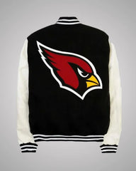 Arizona Cardinals Black and White Letterman Jacket