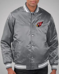 Arizona Cardinals Locker Room Gray Varsity Jacket