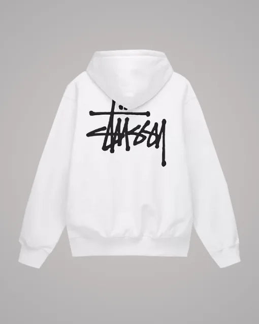 Basic Stussy White Hoodie