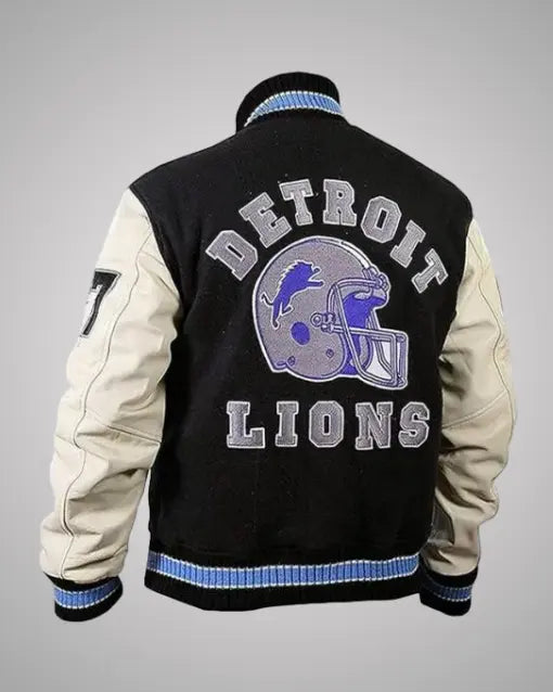 Axel Foley Detroit Lions Letterman Varsity Jacket