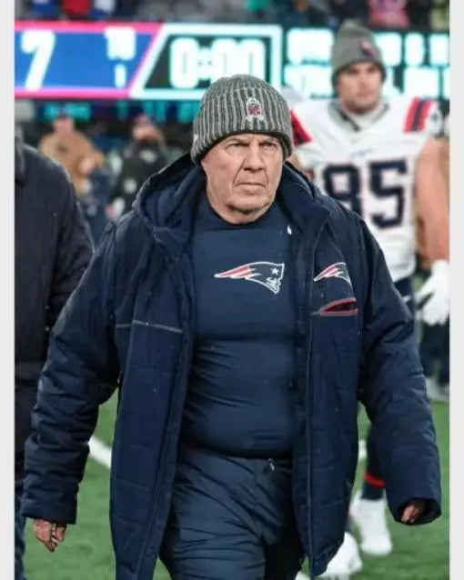 Bill Belichick Patriots Sideline Blue Jacket