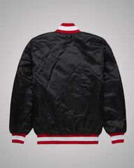 Kansas City Chiefs Blackout Satin Bomber Jacket