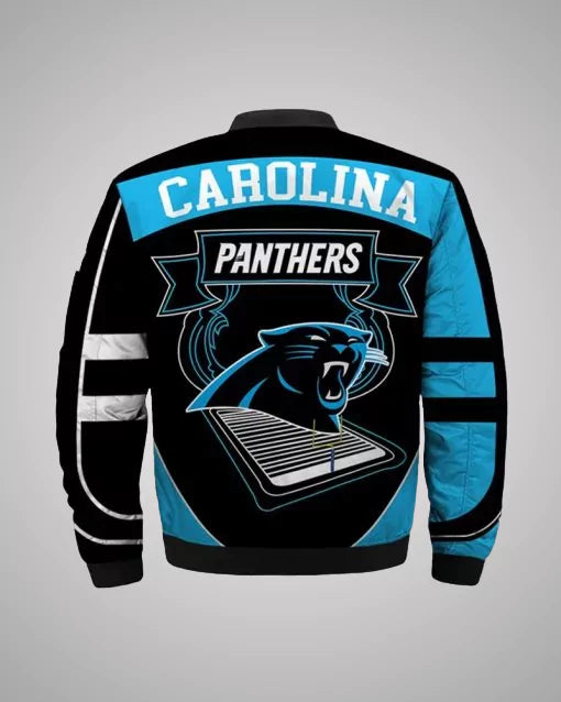 Carolina Panthers Blue Bomber Jacket