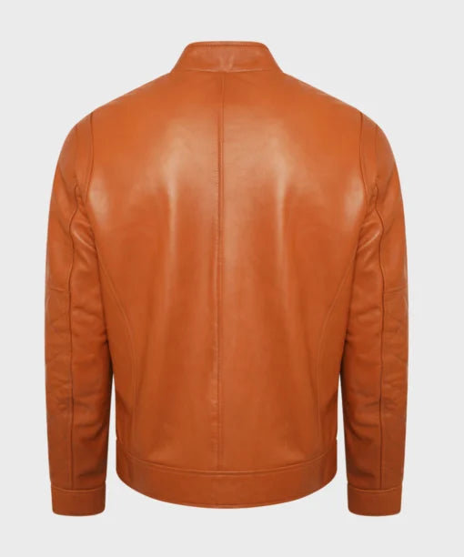 Brown Leather Jacket for Men