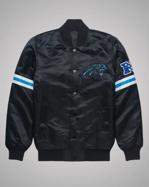 Carolina Panthers Black Satin Jacket