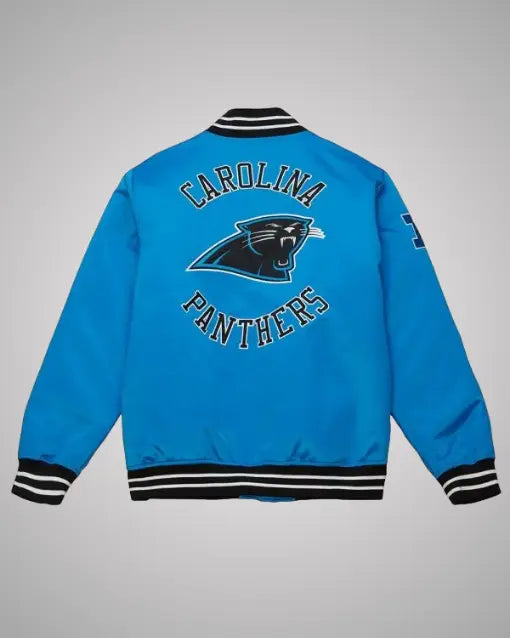 Carolina Panthers Blue Heavyweight Satin Jacket