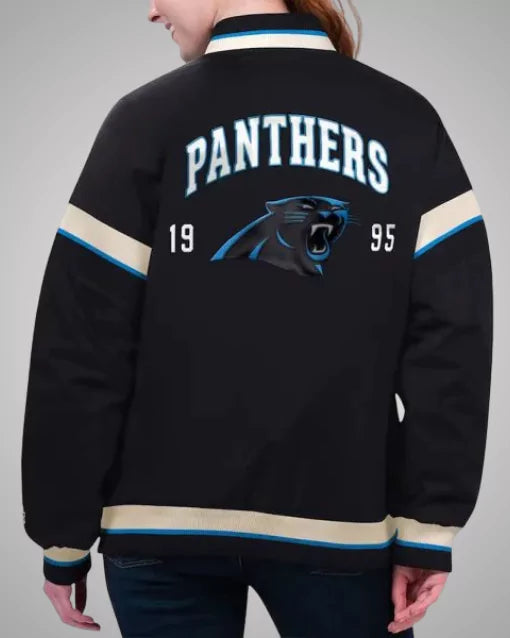 Carolina Panthers Tournament Varsity Black Jacket