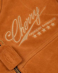 Cherry X Vanson Star Brown Suede Leather Jacket