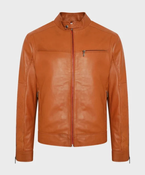 Classy Brown Leather Jacket for Men’s