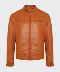 Classy Brown Leather Jacket for Men’s