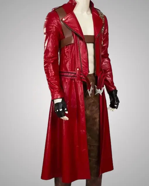 Devil May Cry 3 Dante Red Leather Coat