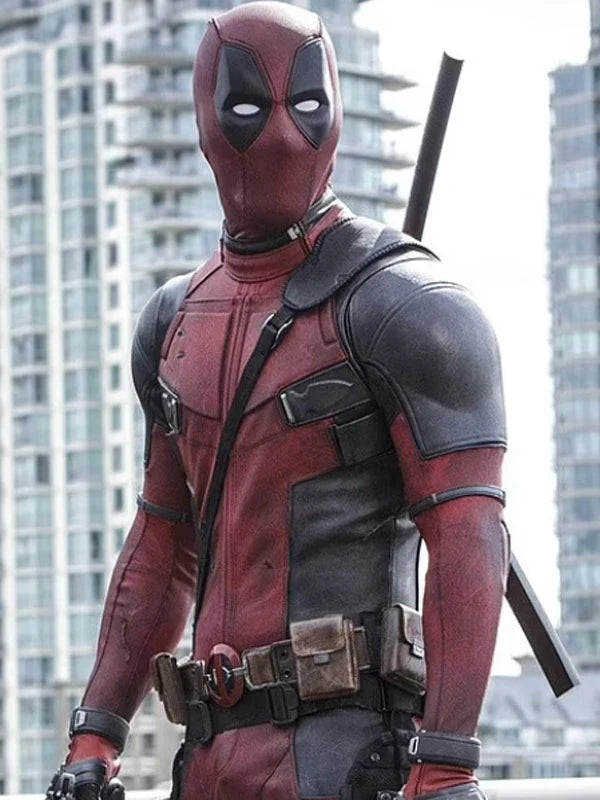 Deadpool And Wolverine 2024 Ryan Reynolds Leather Jacket