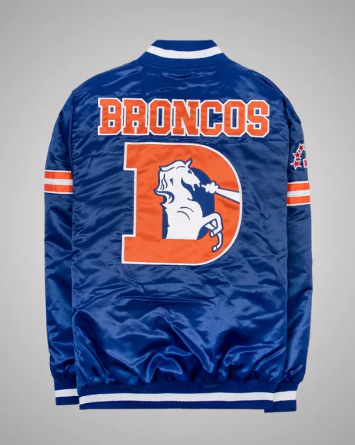 Denver Broncos Exclusive Blue Satin Jacket