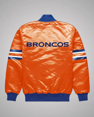 Denver Broncos Button Down Orange Jacket