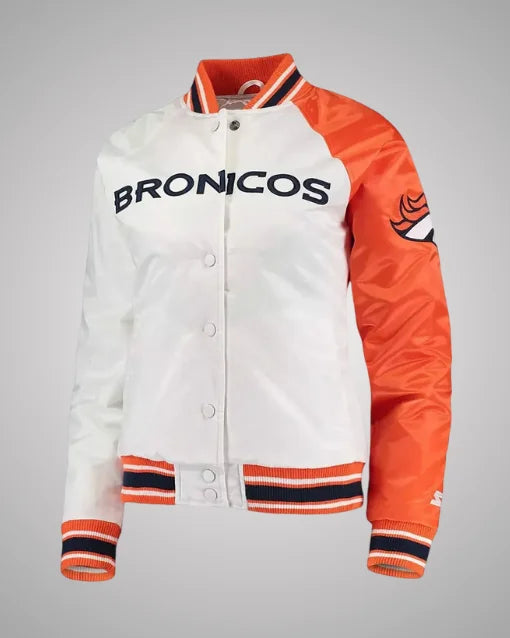 Denver Broncos Orange and White Jacket