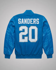 Big Bad Barry Sanders Blue Varsity Jacket