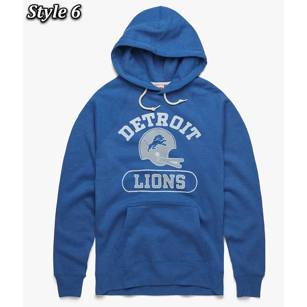 Detroit Lions Blue Pullover Hoodie