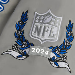 Detroit Lions Chain Bomber Satin Jacket