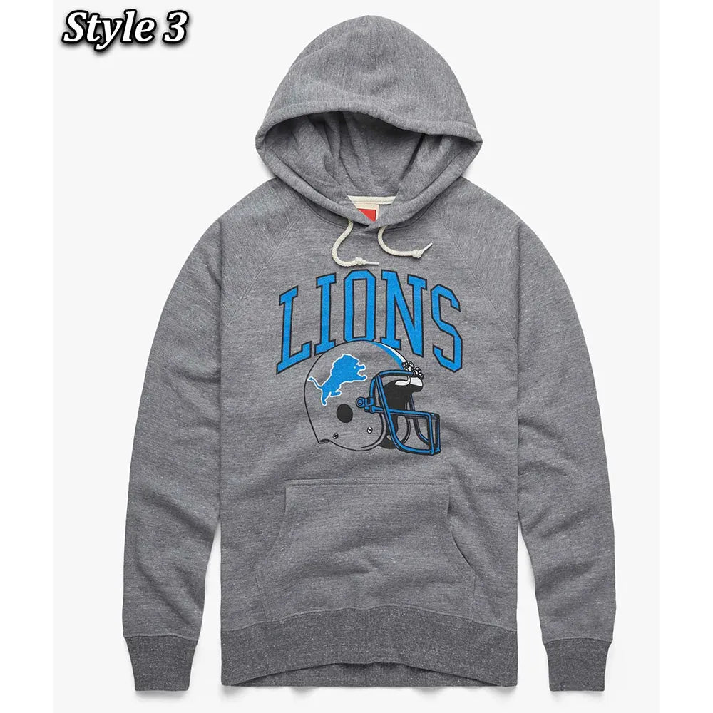 Detroit Lions Grey Hoodie