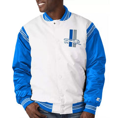 Detroit Lions Historic Logo Renegade Satin Jacket