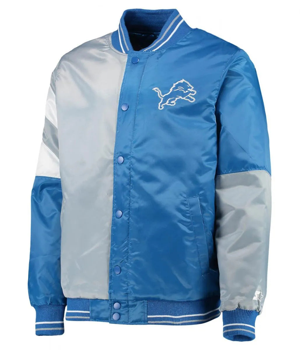 Detroit Lions Leader Satin Jacket