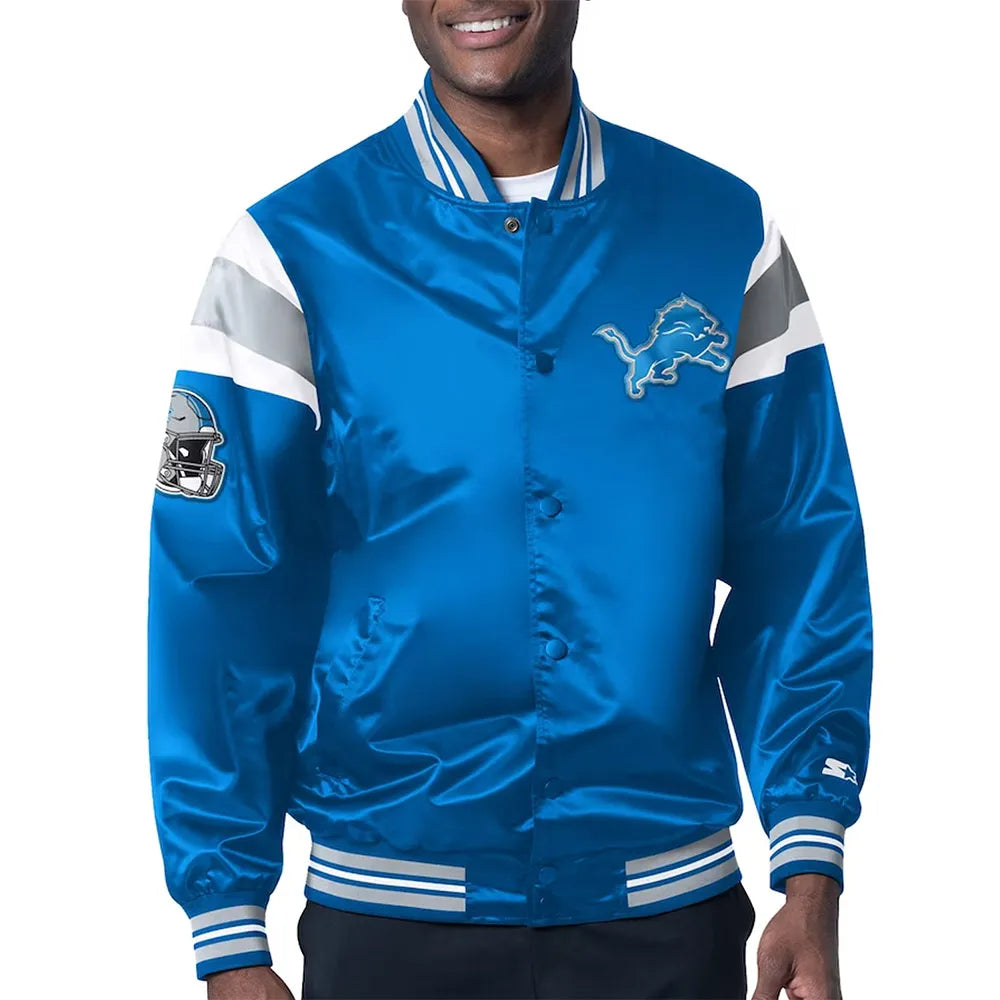 Detroit Lions Midweight Blue Jacket