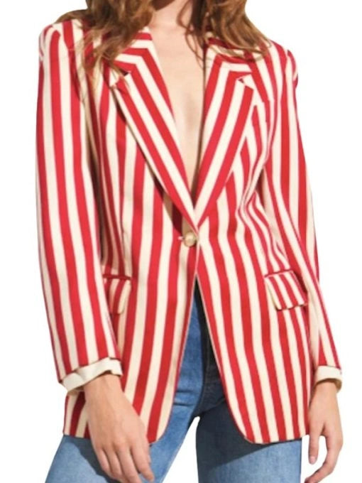 Emily Cooper Striped Blazer