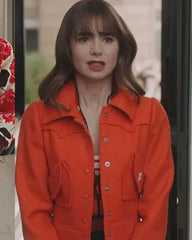 Emily In Paris Season 3 Orange Jacket