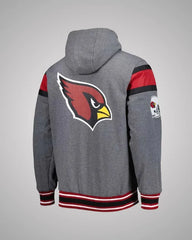 Extreme Arizona Cardinals Gray Fleece Zip-Up Hoodie