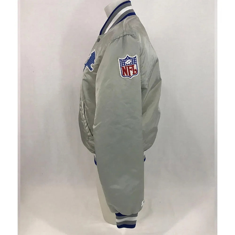 Gray Detroit Lions Jacket