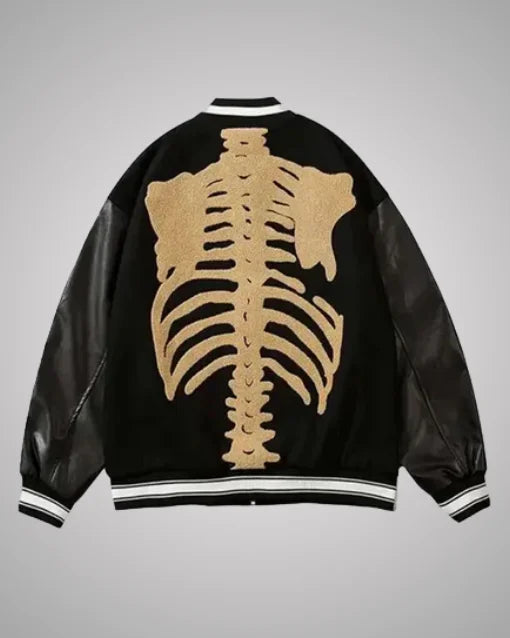 Halloween Bones Harajuku Jacket Black