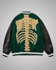 Halloween Green Bones Harajuku Varsity Jacket