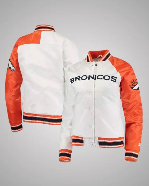 Denver Broncos Hometown White and Orange Jacket