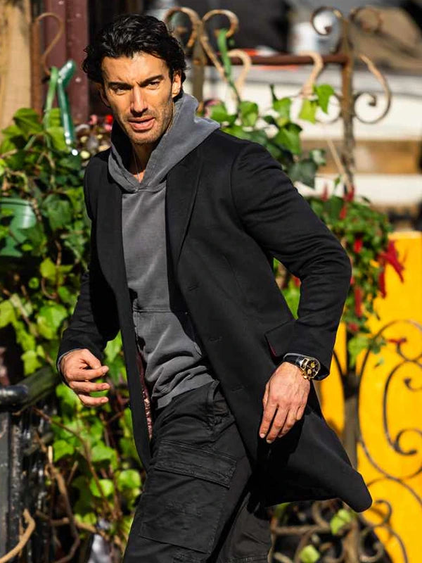 It Ends With Us Justin Baldoni Black Coat