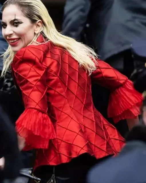 Lady Gaga Joker 2 Folie à Deux Harley Quinn Red Blazer