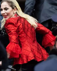 Lady Gaga Joker 2 Folie à Deux Harley Quinn Red Blazer