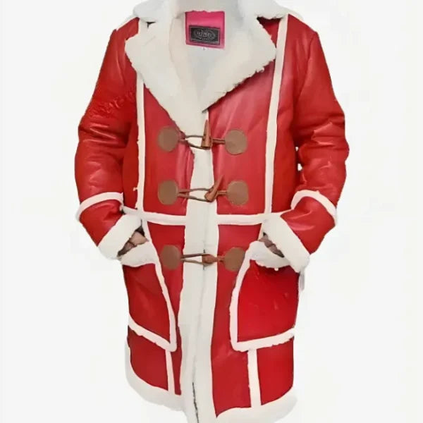 Red One Santa Claus Leather Coat