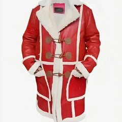 Red One Santa Claus Leather Coat