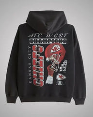 Kansas City Chiefs Graphic Popover Black Hoodie