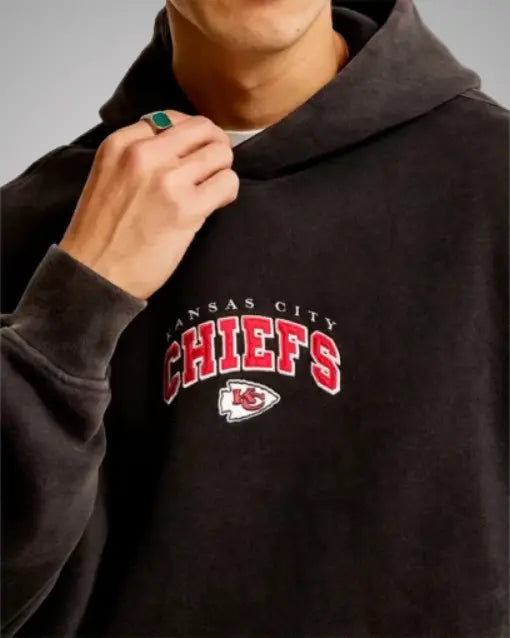 Kansas City Chiefs Graphic Popover Hoodie Black