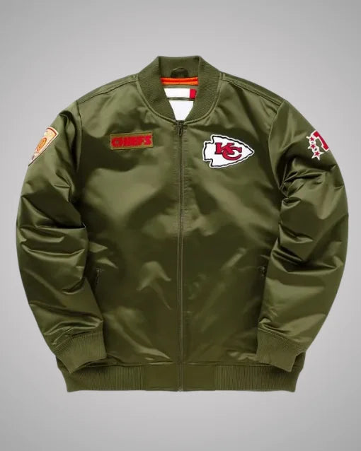 Kansas City Chiefs Green Bomber Jacket