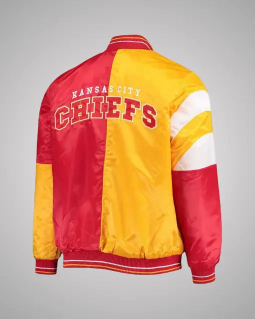 Kansas City Chiefs Deandre Jordan Yellow and Red Jacket