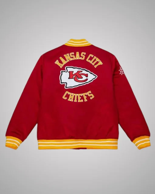 Kansas City Chiefs Heavyweight Red Satin Jacket