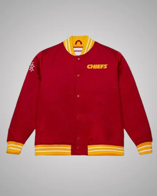 Heavyweight Satin Kansas City Chiefs Red Jacket