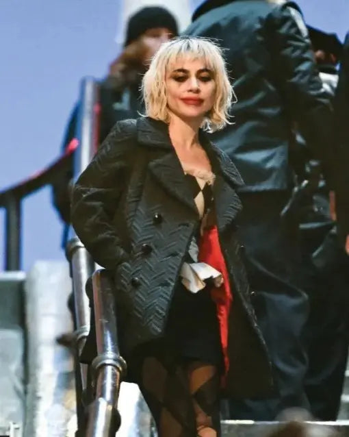 Harley Quinn Joker Folie À Deux Lady Gaga Black Coat