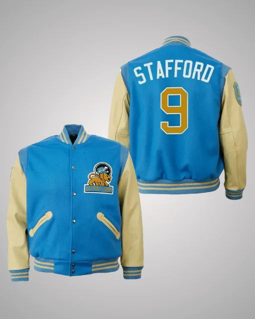 Matthew Stafford 9 Detroit Lions Varsity Jacket